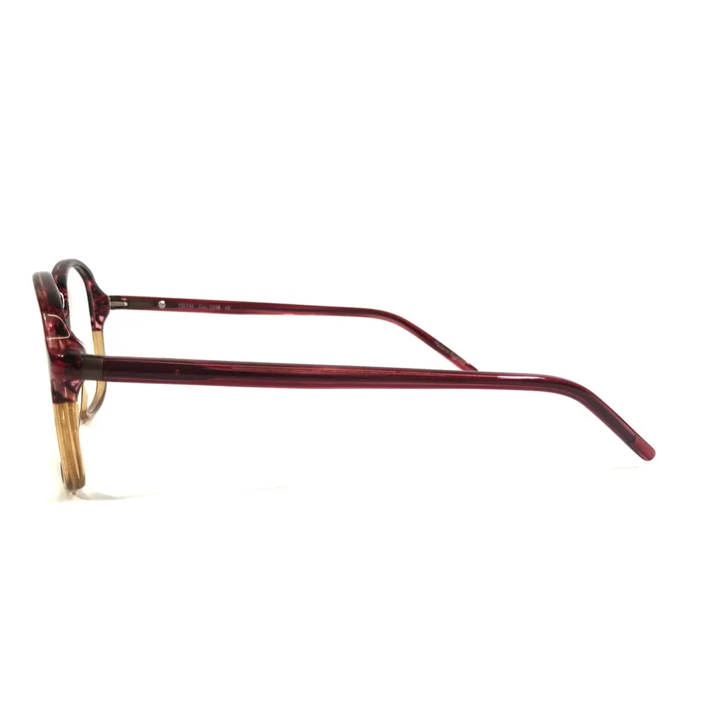 Tom Davies Eyeglasses Frames TD750 Col. 2258 Striped Red Brown Horn 52-17-140